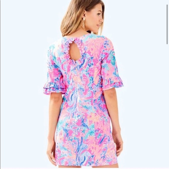 Lilly Pulitzer Fiesta Stretch Dress in Aquadesiac - Picture 7 of 14